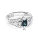 0.50ct Alexandrite Rings With Diamonds Set In Platinum 900 Platinum