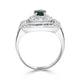 0.94ct Alexandrite Rings With 1.10tct Diamonds Set In Platinum 900 Platinum