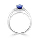 1.66ct Sapphire Ring with 0.28tct Diamonds set in 18K White Gold