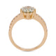 1.95ct Spessartite ring with 0.50ct diamonds set in 14K yellow gold