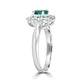 0.67ct Paraiba Rings with 0.61tct diamonds set in platinum