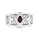 0.41ct Alexandrite Rings With 0.33tct Diamonds Set In Platinum 900 Platinum