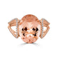 5.40ct Morganite ring with 0.28tct diamonds set in 14K rose gold