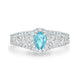 0.48ct Paraiba Rings with 0.48tct diamonds set in platinum