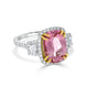 5.28ct Pink Spinel Ring With 1.15ct Diamonds Set In 18K Two Tone