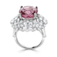 11.36ct Pyrope Spessartite Garnet Ring with 2.67tct Diamonds set in 18K White Gold