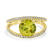 2.72ct Sphene ring with 0.35tct diamonds set in 14K yellow gold