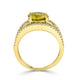 2.72ct Sphene ring with 0.35tct diamonds set in 14K yellow gold