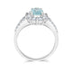 1.03ct Paraiba Rings with 0.82tct diamonds set in platinum