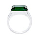 6.01ct Tourmaline Ring with 0.2tct Diamonds set in Platinum