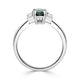 1.16ct Alexandrite Rings With 0.30tct Diamonds Set In Platinum 950 Platinum