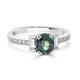 1.16ct Alexandrite Rings With 0.30tct Diamonds Set In Platinum 950 Platinum