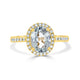 2.91ct Sapphire Rings with 0.30tct diamonds set in 14KT yellow gold