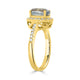 2.91ct Sapphire Rings with 0.30tct diamonds set in 14KT yellow gold