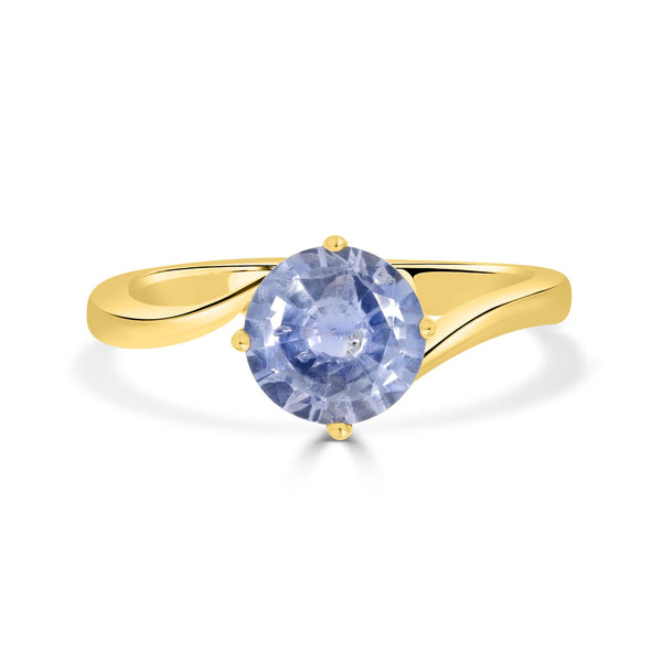 1.72ct Sapphire rings set in 14KT yellow gold