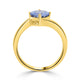 1.72ct Sapphire rings set in 14KT yellow gold