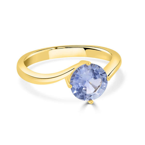 1.72ct Sapphire rings set in 14KT yellow gold