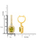 4.66tct Sphene Earring with 1.2tct Diamonds set in 14K Yellow Gold