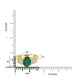 1.55ct   Emerald Rings with 0.37tct Diamond set in 14K Yellow Gold