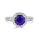 2.64Ct Tanzanite Ring With 0.93Tct Diamonds Set In Platinum