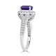 2.64Ct Tanzanite Ring With 0.93Tct Diamonds Set In Platinum