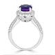 2.64Ct Tanzanite Ring With 0.93Tct Diamonds Set In Platinum