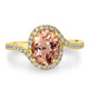 2.13ct Tourmaline Ring with 0.28tct Diamonds set in 14K Yellow Gold