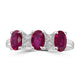 1.67ct Ruby Rings with 0.07tct Diamond set in 14K Yellow Gold