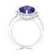 2.74Ct Tanzanite Ring With 0.52Tct Diamonds Set In 14Kt White Gold