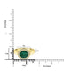 1.55ct   Emerald Rings with 0.17tct Diamond set in 18K Yellow Gold