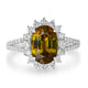 2.95ct Sphene Ring with 0.73tct Diamonds set in 14K White Gold