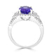 2.64Ct Tanzanite Ring With 0.47Tct Diamonds Set In 18Kt White Gold