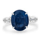 5.44ct Kyanite Ring with 0.19tct Diamonds set in 14K White Gold