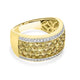 1.59Tct Yellow Diamond Ring With 0.23Tct Diamonds Set In 14Kt Yellow Gold