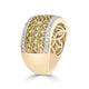 1.59Tct Yellow Diamond Ring With 0.23Tct Diamonds Set In 14Kt Yellow Gold