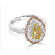 0.51Tct Diamond Ring With 1.03Tct Diamonds Set In 14Kt Two Tone Gold