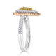 0.51Tct Diamond Ring With 1.03Tct Diamonds Set In 14Kt Two Tone Gold