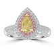 1.01ct Diamond Rings with 0.52tct Diamond set in 18K Three Tone Gold