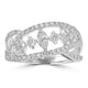 0.4tct Diamond Rings with 0.67tct Diamond set in 18K White Gold