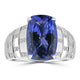 5.613ct Tanzanite Rings with 0.124tct Diamond set in 18K White Gold