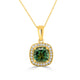 2.09ct Tourmaline Pendant with 0.21tct Diamonds set in 14K Yellow Gold