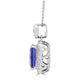 2.67Ct Tanzanite Pendant With 0.31Tct Diamonds Set In 14K White Gold