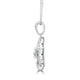 0.33ct Diamond Pendant with 0.73tct Diamonds set in 950 Platinum