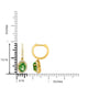 3.05tct Tsavorite Earring with 0.53tct Diamonds set in 14K Yellow Gold