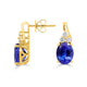 5.00 ct Tanzanite with 0.36 ct diamonds set in 14K yellow gold