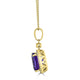 3.86ct Tanzanite Pendant with 0.18tct diamonds set in 14K yellow gold