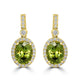 6.02tct Sphene Earring with 0.45tct Diamonds set in 14K Yellow Gold