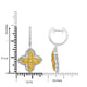 0.99tct Yellow Diamond Earring with 1.66tct Diamonds set in 14K Two Tone Gold