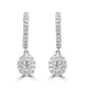 0.61tct Diamond Earring with 0.44tct Diamonds set in 950 Platinum