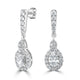 0.6tct Diamond Earring with 0.52tct Diamonds set in 950 Platinum